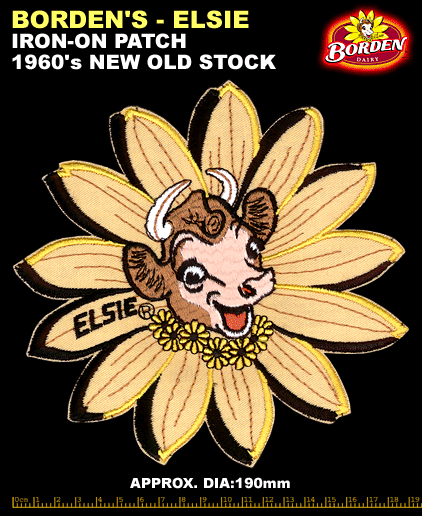 BORDEN'S ELSIE IRON ON PATCH